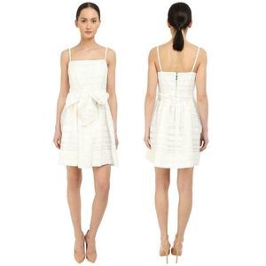 Kate Spade White Ribbon Organza Bow Dress 12